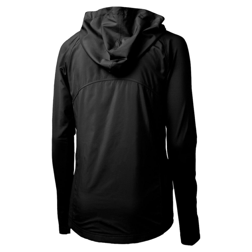 San Diego Padres Cutter & Buck Women's City Connect Adapt Eco Knit Hybrid Recycled Full-Zip Hoodie Black