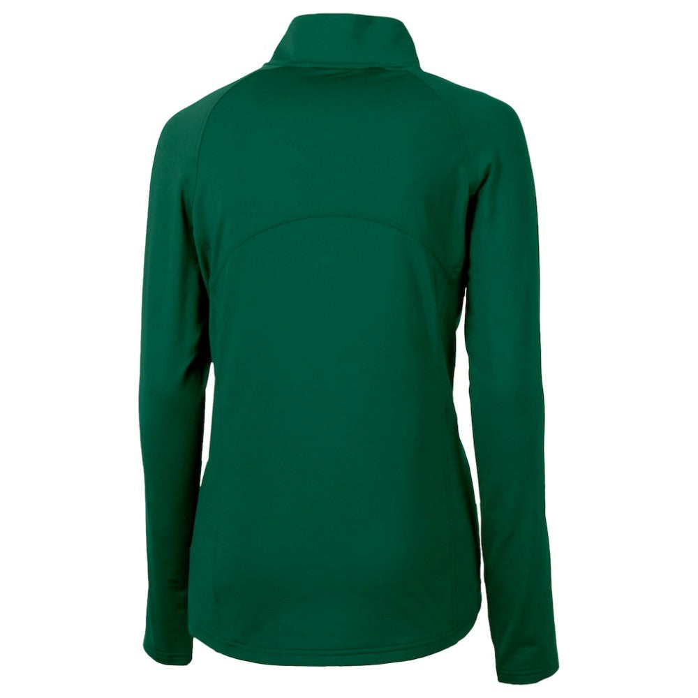 Colorado Rockies Cutter & Buck Women's City Connect Adapt Eco Knit Recycled Half-Zip Pullover Top Hunter Green