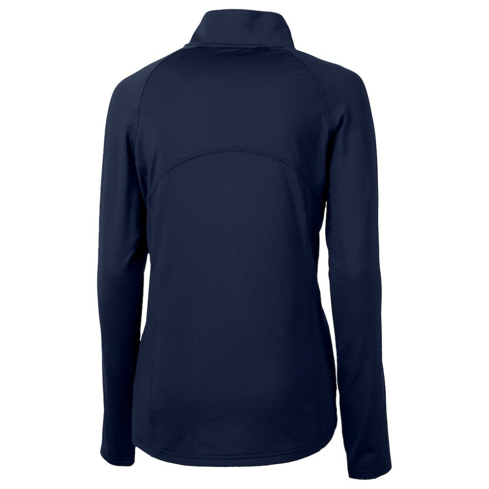Chicago Cubs Cutter & Buck Women's City Connect Adapt Eco Knit Recycled Half-Zip Pullover Top Navy