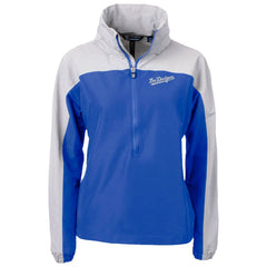 Los Angeles Dodgers Cutter & Buck Women's City Connect Charter Eco Recycled Half-Zip Anorak Jacket Royal