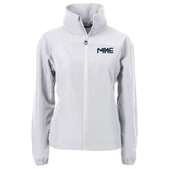 Milwaukee Brewers Cutter & Buck Women's City Connect Charter Eco Recycled Full-Zip Jacket Gray