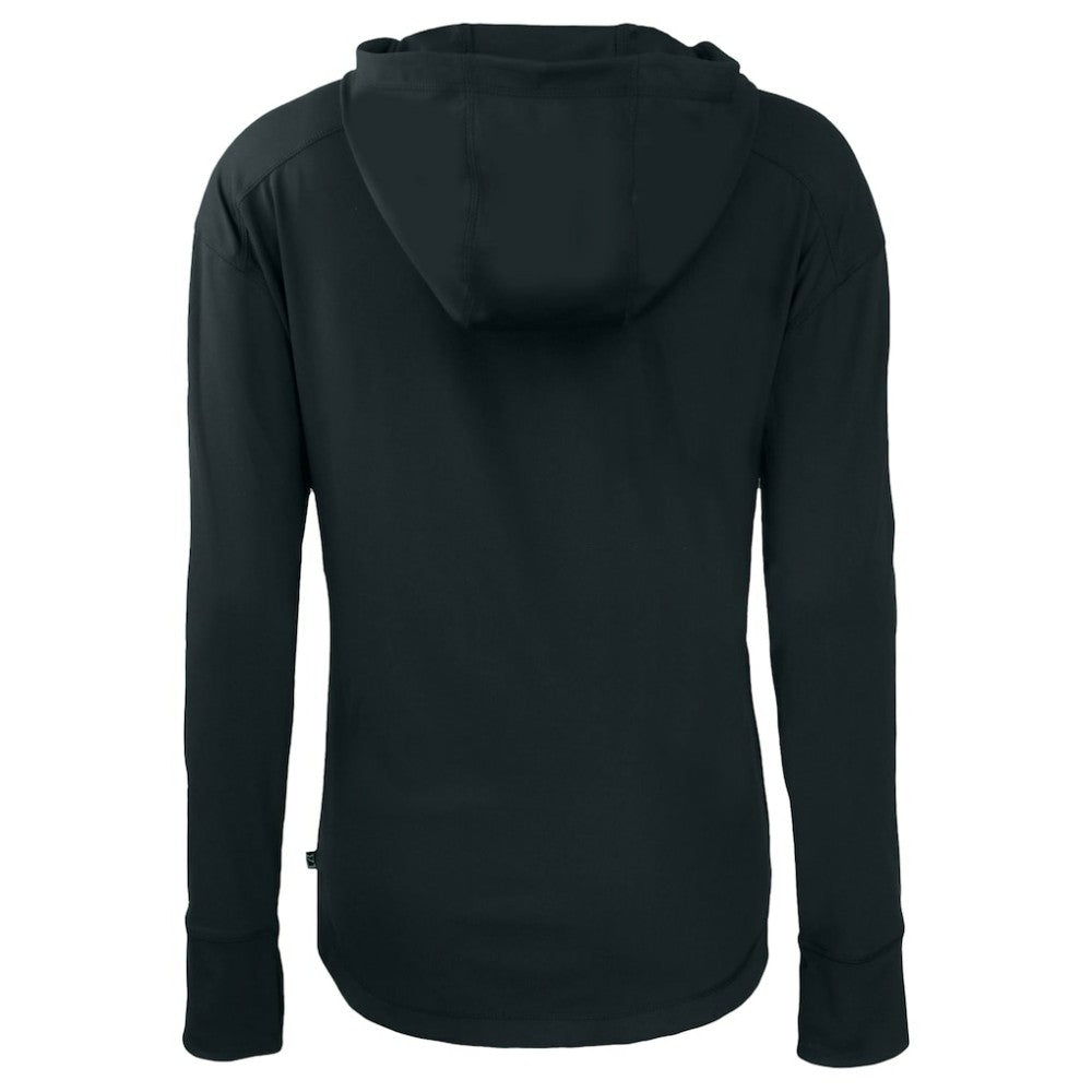 Washington Nationals Cutter & Buck Women's City Connect Daybreak Eco Recycled Full-Zip Hoodie Black