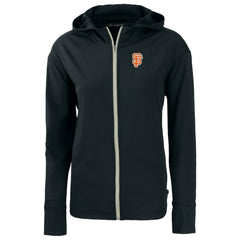 San Francisco Giants Cutter & Buck Women's City Connect Daybreak Eco Recycled Full-Zip Hoodie Black