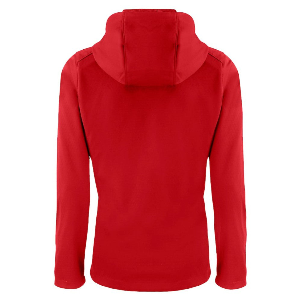 Los Angeles Angels Cutter & Buck Women's City Connect Evoke Eco Softshell Recycled Full-Zip Hoodie Jacket Red