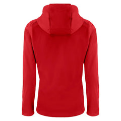 Los Angeles Angels Cutter & Buck Women's City Connect Evoke Eco Softshell Recycled Full-Zip Hoodie Jacket Red