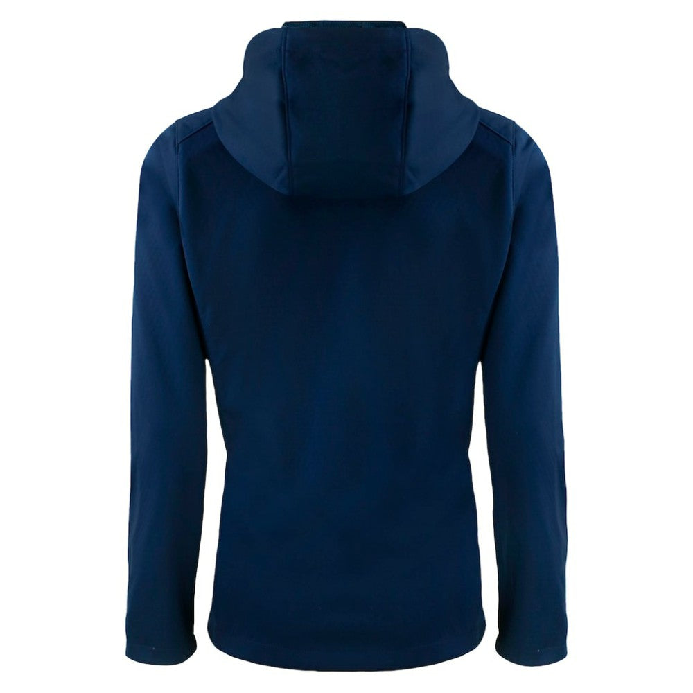 Los Angeles Angels Cutter & Buck Women's City Connect Evoke Eco Softshell Recycled Full-Zip Hoodie Jacket Navy