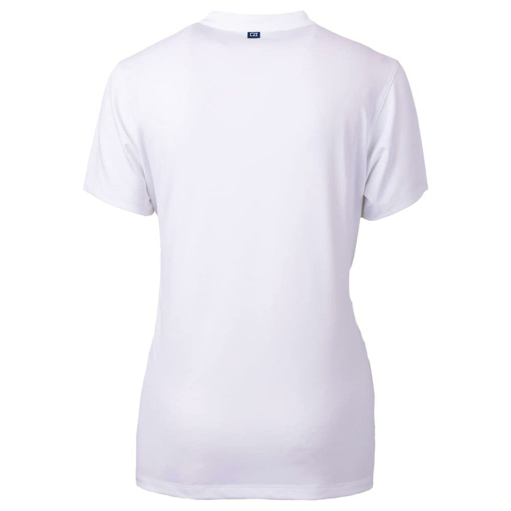 Washington Nationals Cutter & Buck Women's City Connect Forge Heathered Stretch Blade Top White
