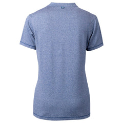 Chicago Cubs Cutter & Buck Women's City Connect Forge Heathered Stretch Blade Top Heather Navy