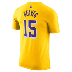 Austin Reaves Los Angeles Lakers Icon Edition Name & Number T-Shirt - Gold for sale
