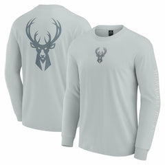 Milwaukee Bucks Elements Strive Long Sleeve T-Shirt  - Gray online