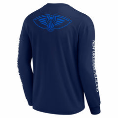 New Orleans Pelicans Elements Strive Long Sleeve T-Shirt  - Navy sale