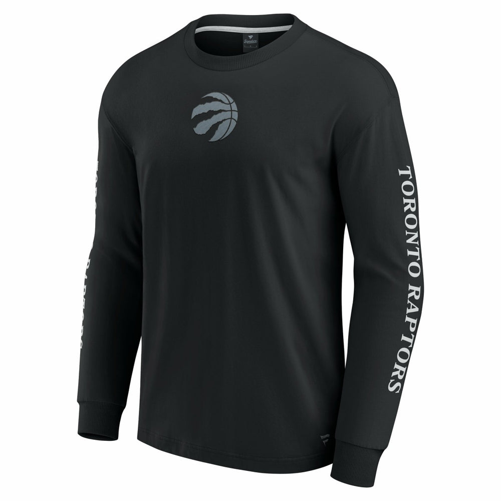 Toronto Raptors Elements Strive Long Sleeve T-Shirt  - Black on sale
