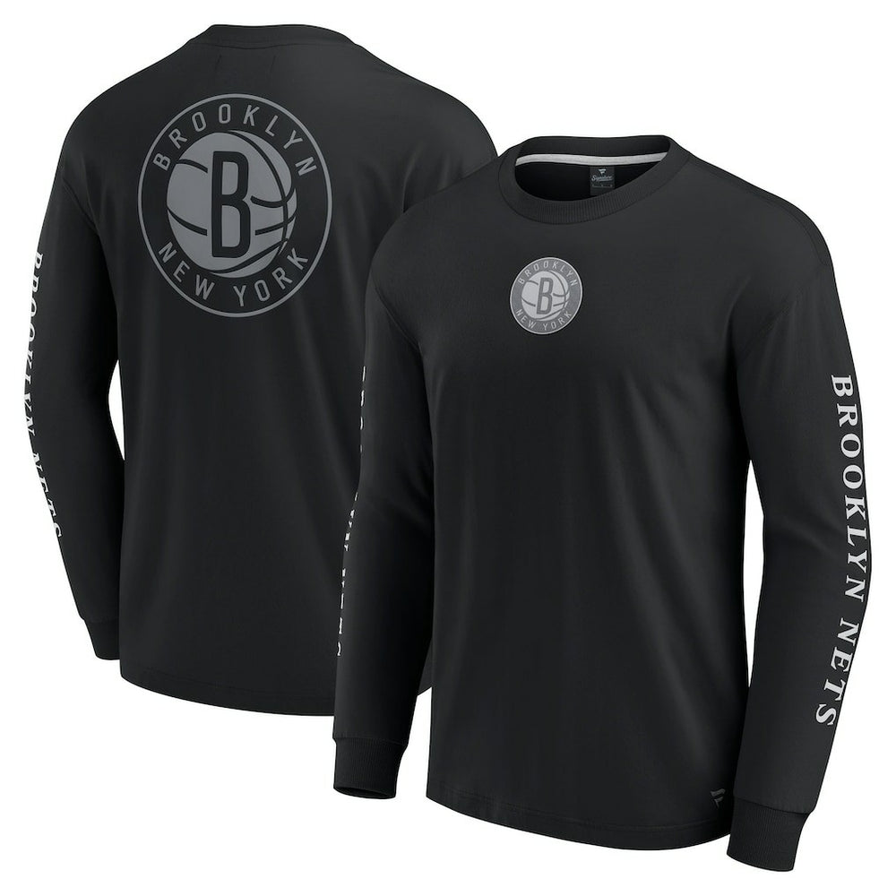 Brooklyn Nets Elements Strive Long Sleeve T-Shirt  - Black online