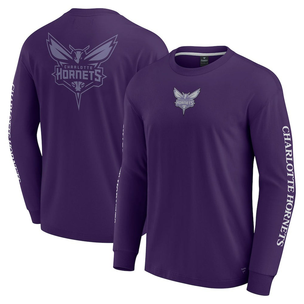 Charlotte Hornets Elements Strive Long Sleeve T-Shirt  - Purple shop