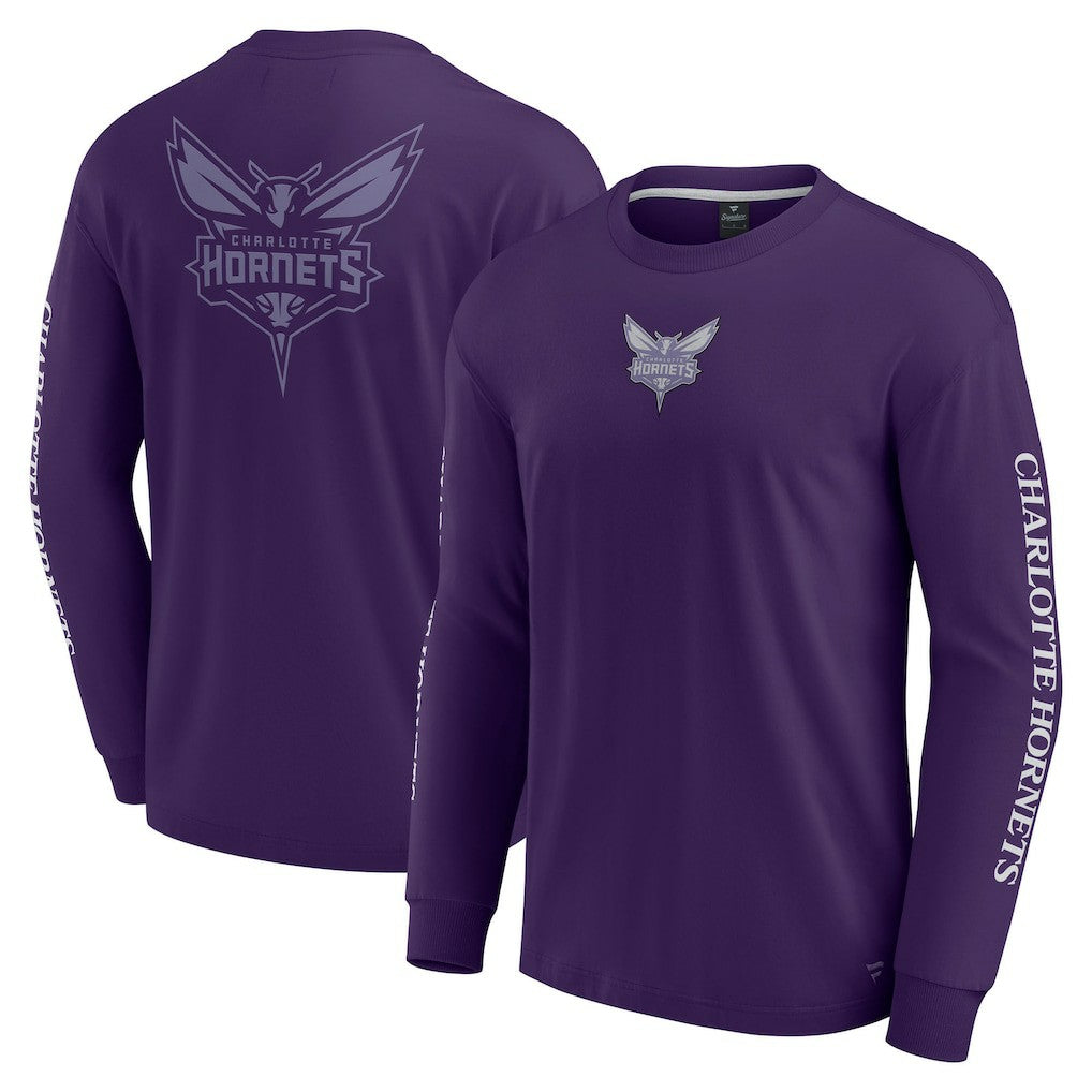 Charlotte Hornets Elements Strive Long Sleeve T-Shirt  - Purple shop