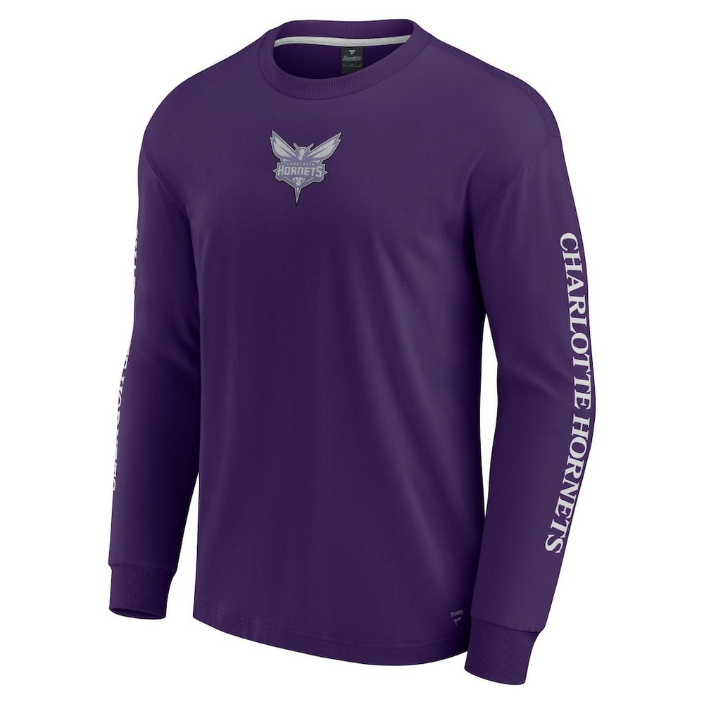 Charlotte Hornets Elements Strive Long Sleeve T-Shirt  - Purple shop