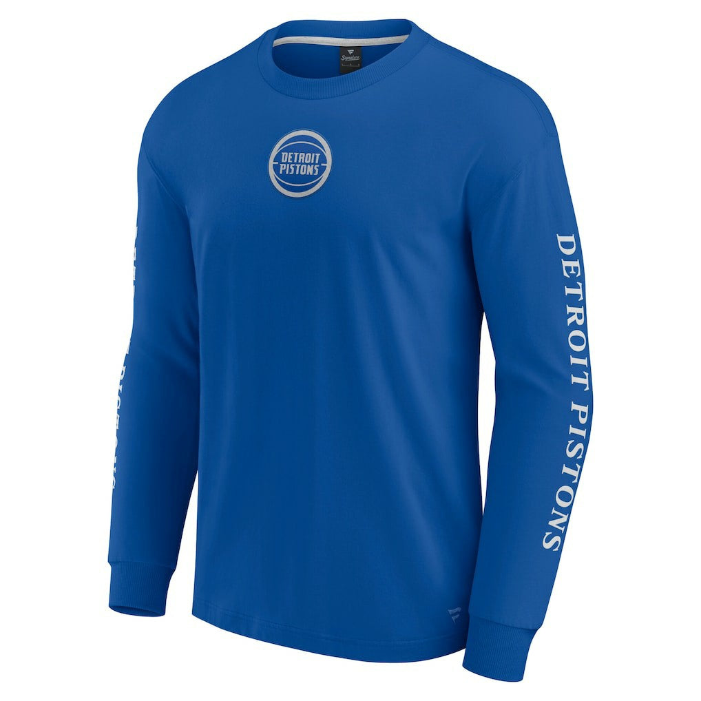 Detroit Pistons Elements Strive Long Sleeve T-Shirt  sale - Blue online