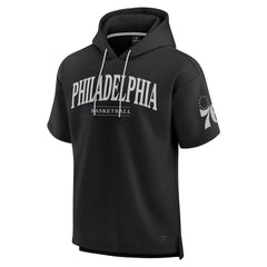 Philadelphia 76ers Elements Ready Short Sleeve Pullover Hoodie - Black discount