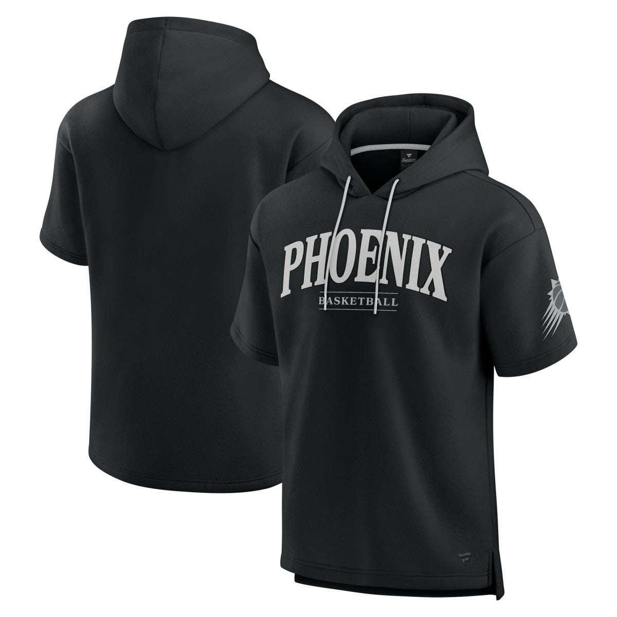 Phoenix Suns Elements Ready Short Sleeve Pullover Hoodie - Black outlet