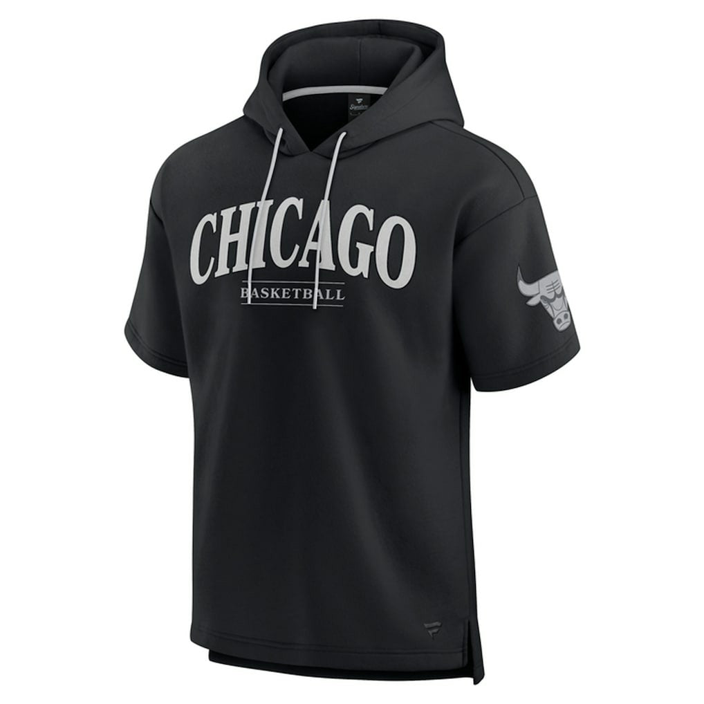Chicago Bulls Elements Ready Short Sleeve Pullover Hoodie - Black sale