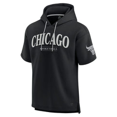 Chicago Bulls Elements Ready Short Sleeve Pullover Hoodie - Black sale