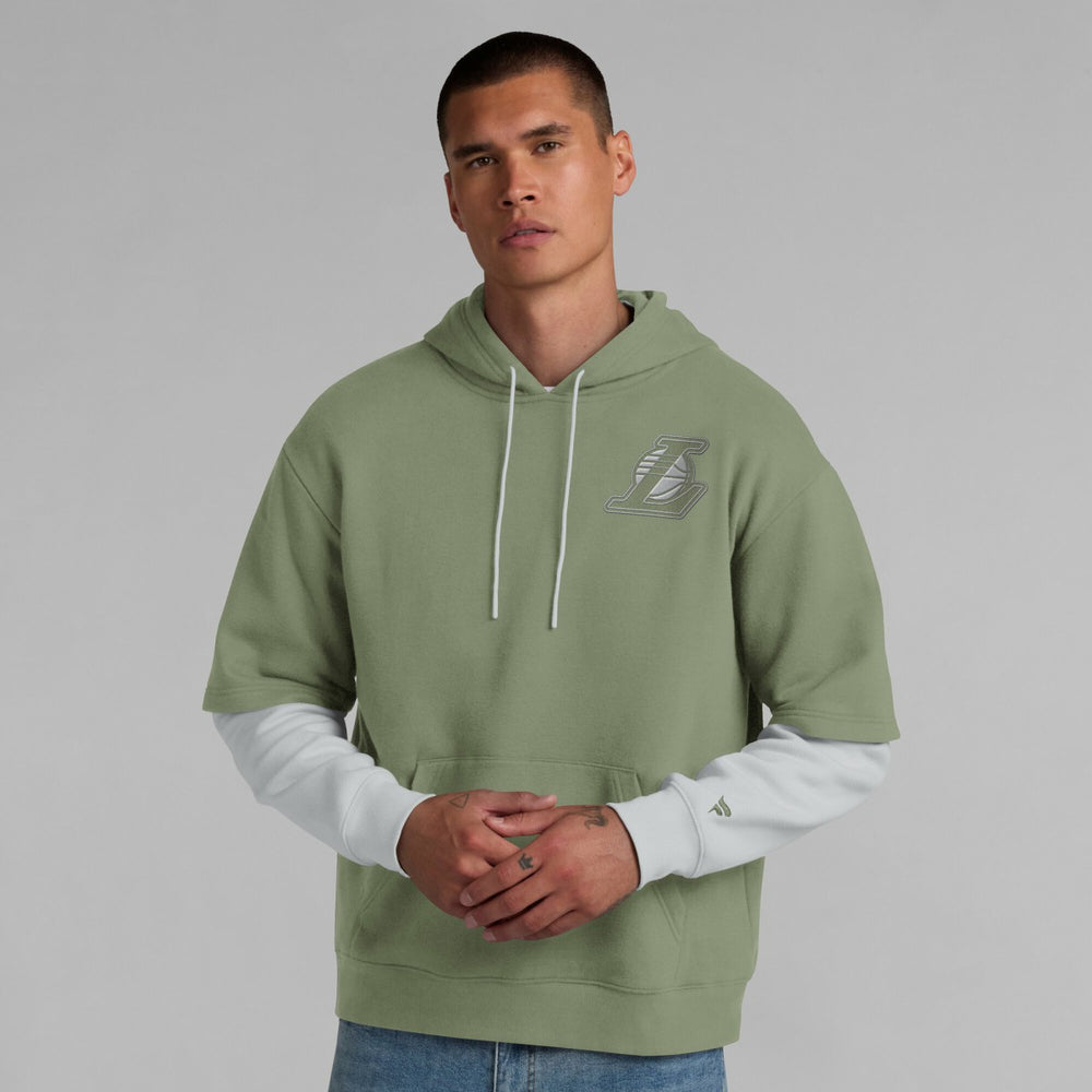 Los Angeles Lakers Elements Sleek Pullover Hoodie - Olive online