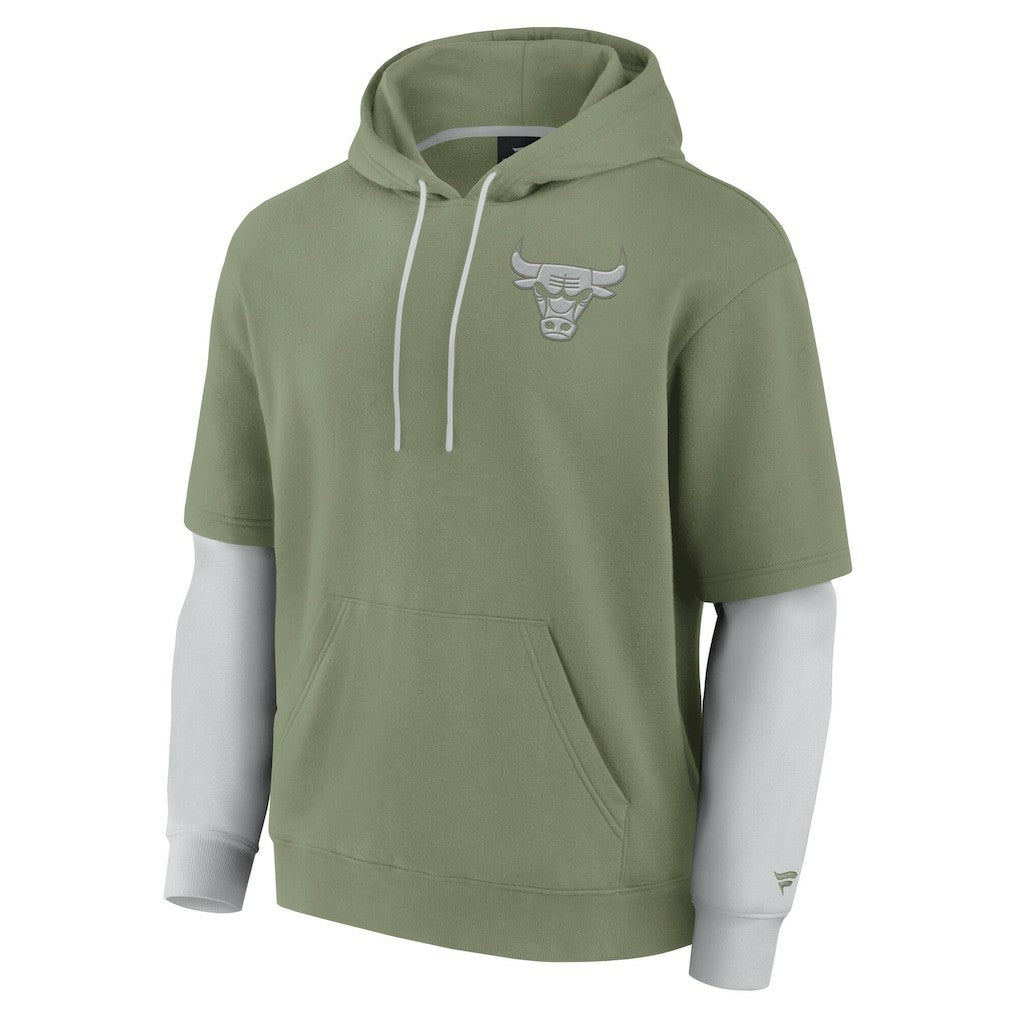 Chicago Bulls Elements Sleek Pullover Hoodie - Olive discount