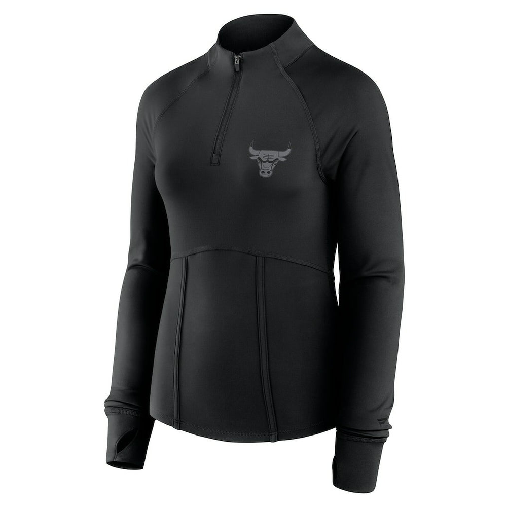 Chicago Bulls Women's Elements Match Raglan Quarter-Zip Top sale - Black shop