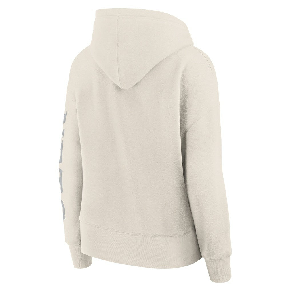Brooklyn Nets Women's Elements Next Pullover Hoodie - Cream outlet