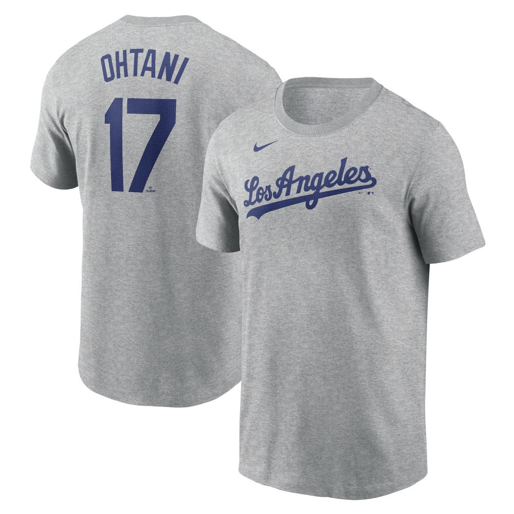 Shohei Ohtani Los Angeles Dodgers 2024 Fuse Name & Number T-Shirt - Gray