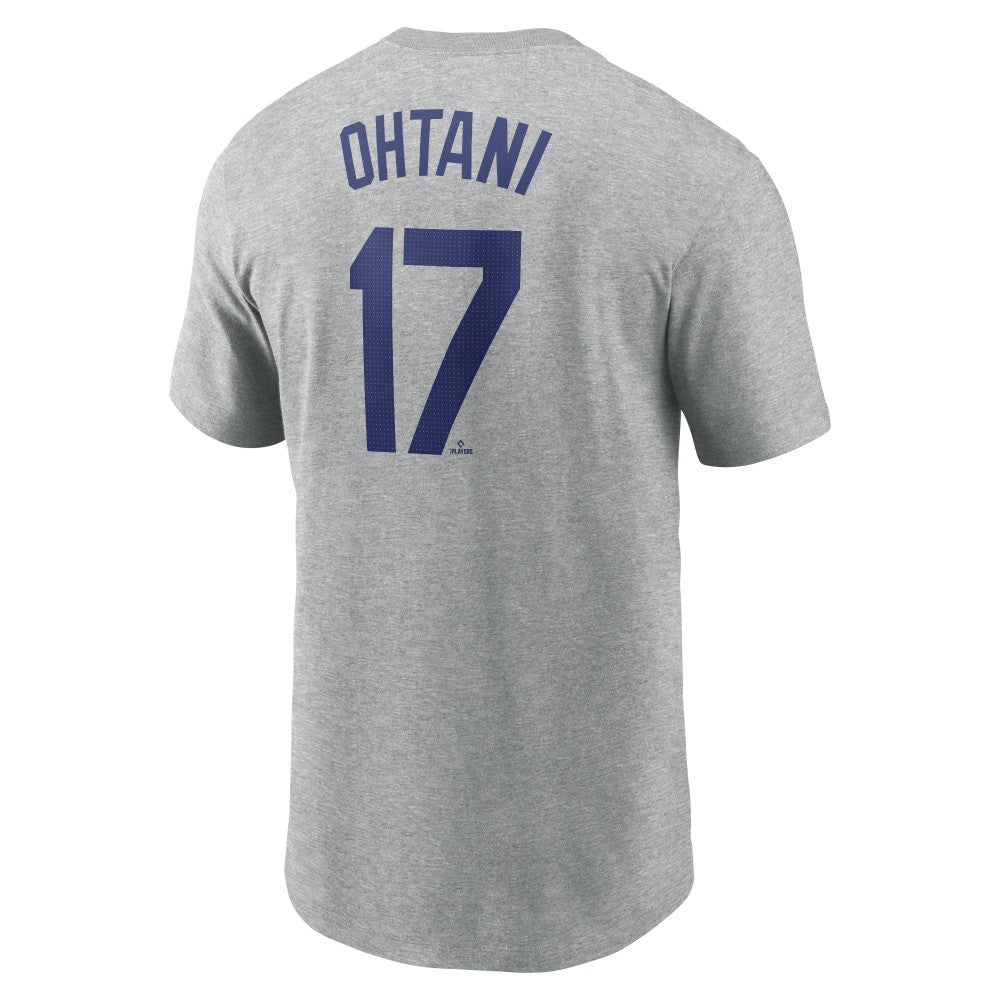 Shohei Ohtani Los Angeles Dodgers 2024 Fuse Name & Number T-Shirt - Gray