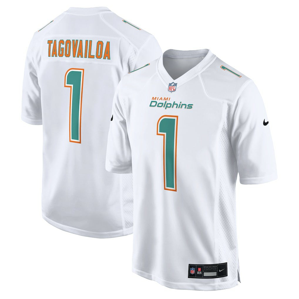 Tua Tagovailoa Miami Dolphins Fashion Game Jersey - White on sale