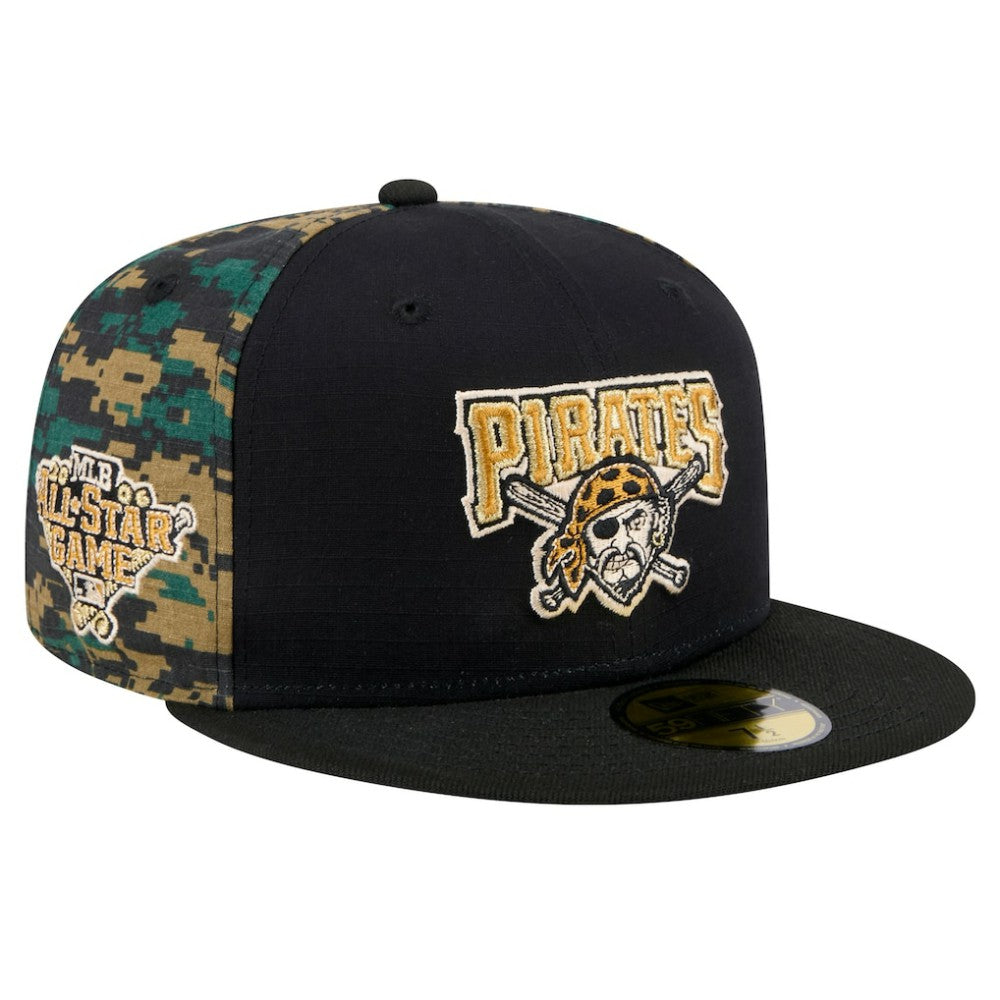 Pittsburgh Pirates Digi Camo 59FIFTY Fitted Hat Black