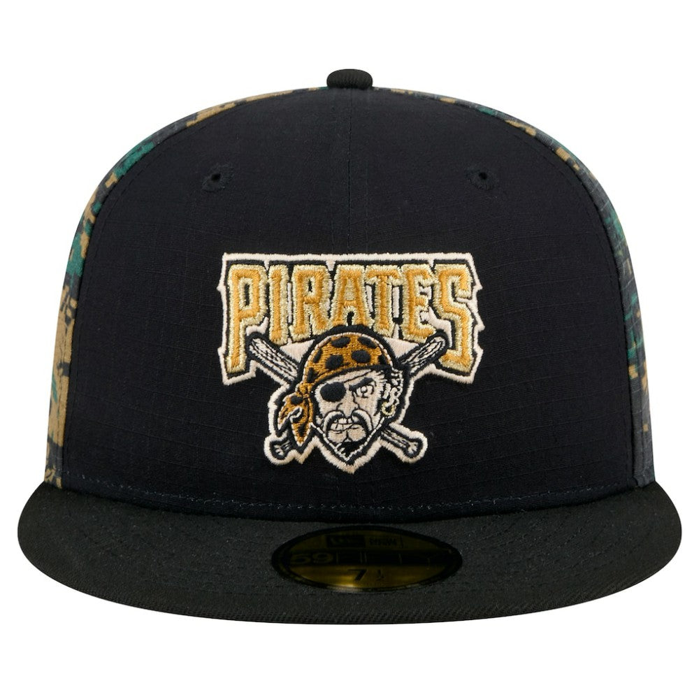 Pittsburgh Pirates Digi Camo 59FIFTY Fitted Hat Black