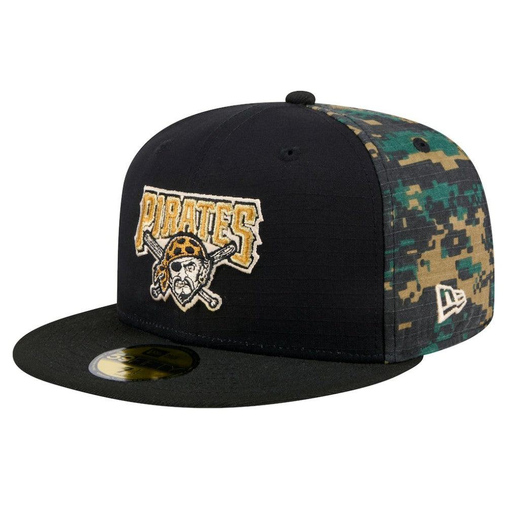 Pittsburgh Pirates Digi Camo 59FIFTY Fitted Hat Black