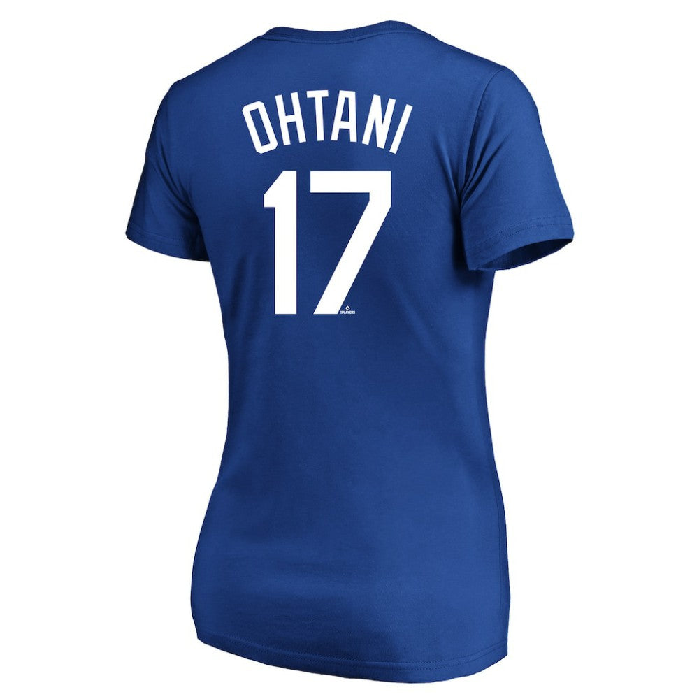 Shohei Ohtani Los Angeles Dodgers Women's Plus Size Name & Number T-Shirt Royal