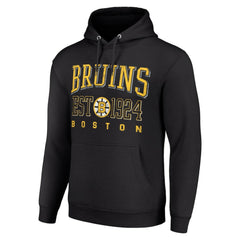 Boston Bruins Starter Retro Graphic Pullover Hoodie - Black Hoodies