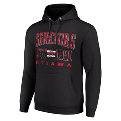 Ottawa Senators Starter Retro Graphic Pullover Hoodie - Black Hoodies