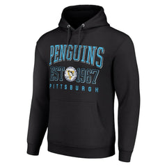 Pittsburgh Penguins Starter Retro Graphic Pullover Hoodie - Black Hoodies