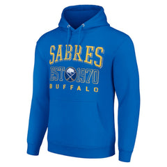 Buffalo Sabres Starter Retro Graphic Pullover Hoodie - Royal Hoodies