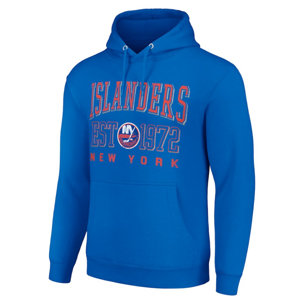 New York Islanders Starter Retro Graphic Pullover Hoodie - Royal Hoodies