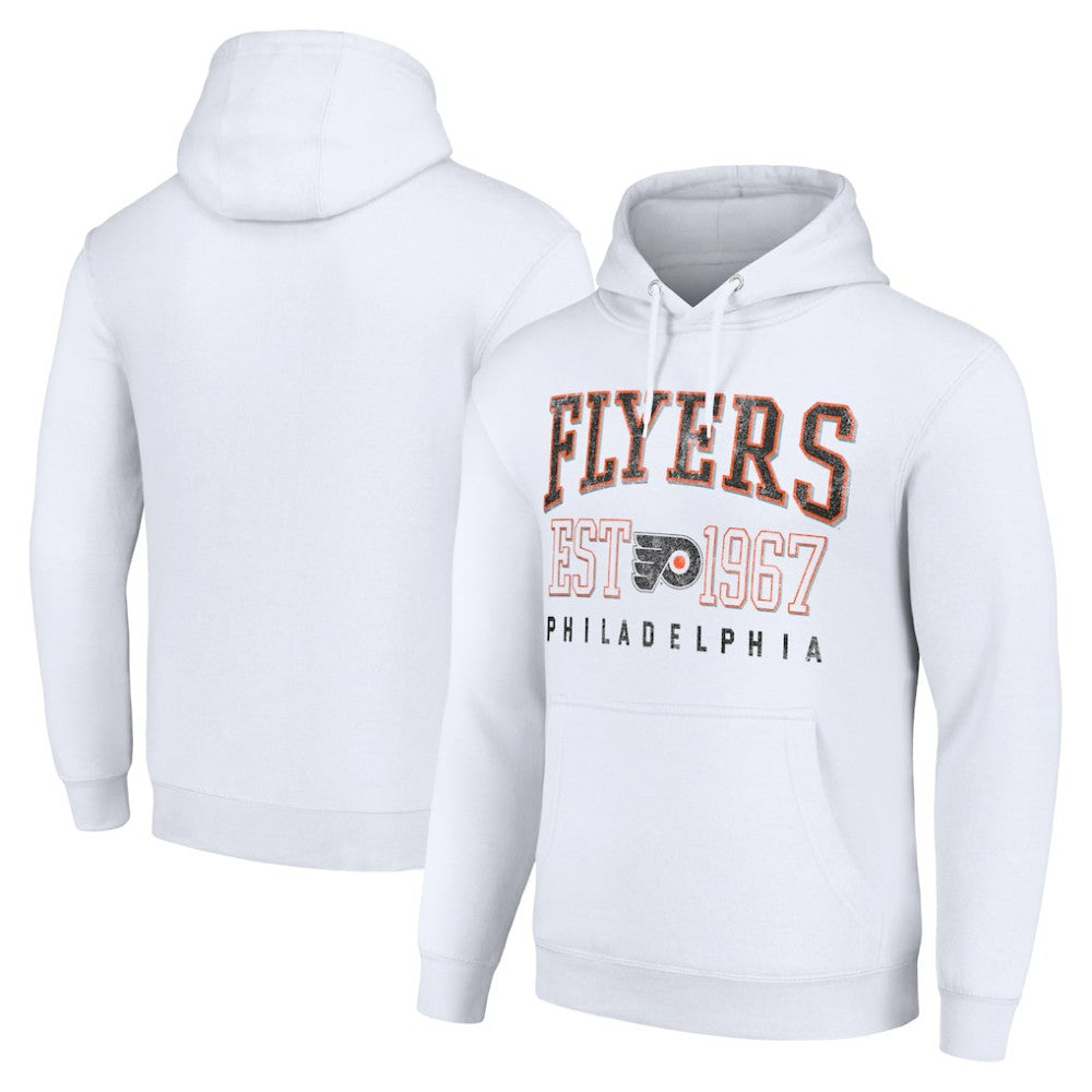 Philadelphia Flyers Starter Retro Graphic Pullover Hoodie - White Hoodies