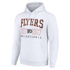 Philadelphia Flyers Starter Retro Graphic Pullover Hoodie - White Hoodies