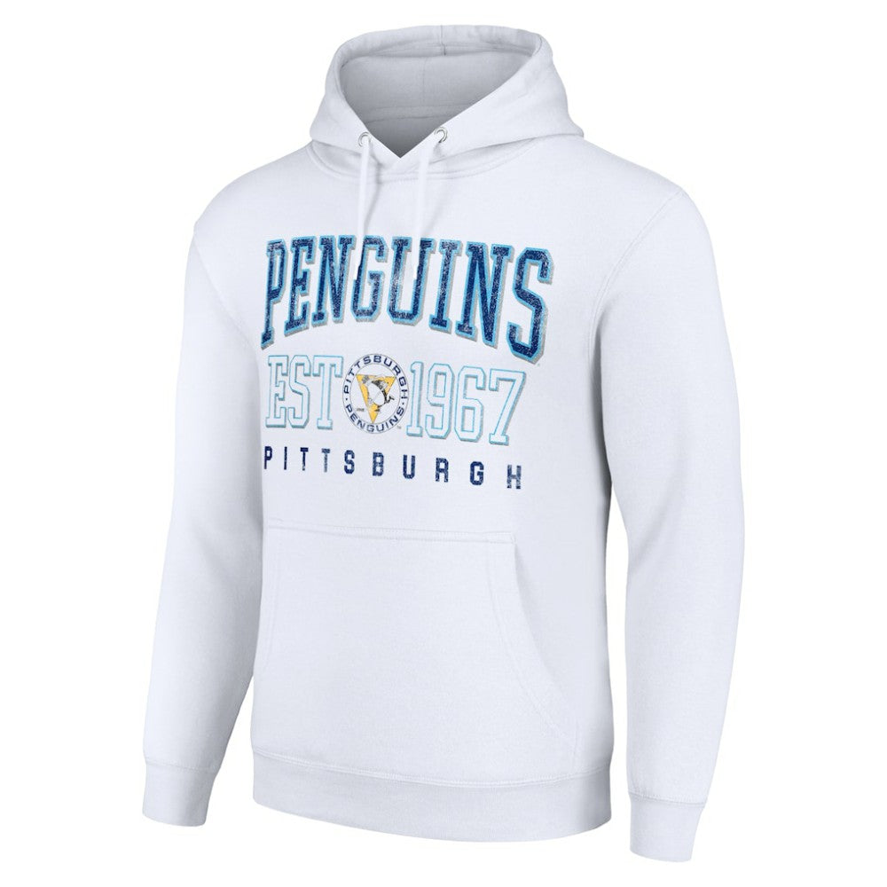 Pittsburgh Penguins Starter Retro Graphic Pullover Hoodie - White Hoodies
