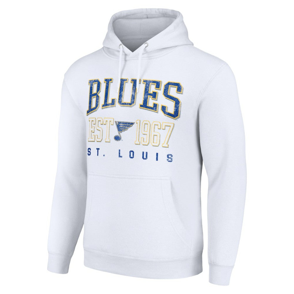St. Louis Blues Starter Retro Graphic Pullover Hoodie - White Hoodies