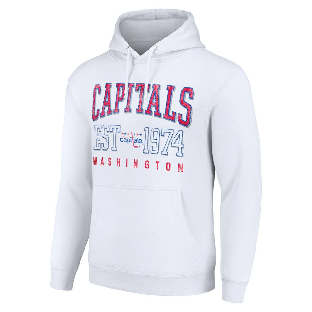 Washington Capitals Starter Retro Graphic Pullover Hoodie - White Hoodies