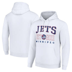 Winnipeg Jets Starter Retro Graphic Pullover Hoodie - White Hoodies