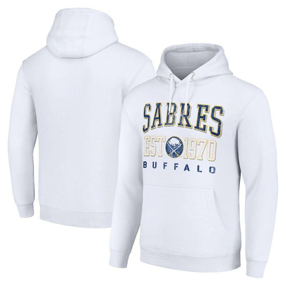 Buffalo Sabres Starter Retro Graphic Pullover Hoodie - White Hoodies