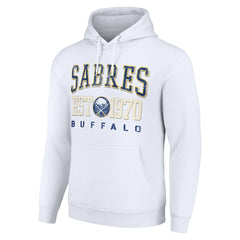 Buffalo Sabres Starter Retro Graphic Pullover Hoodie - White Hoodies