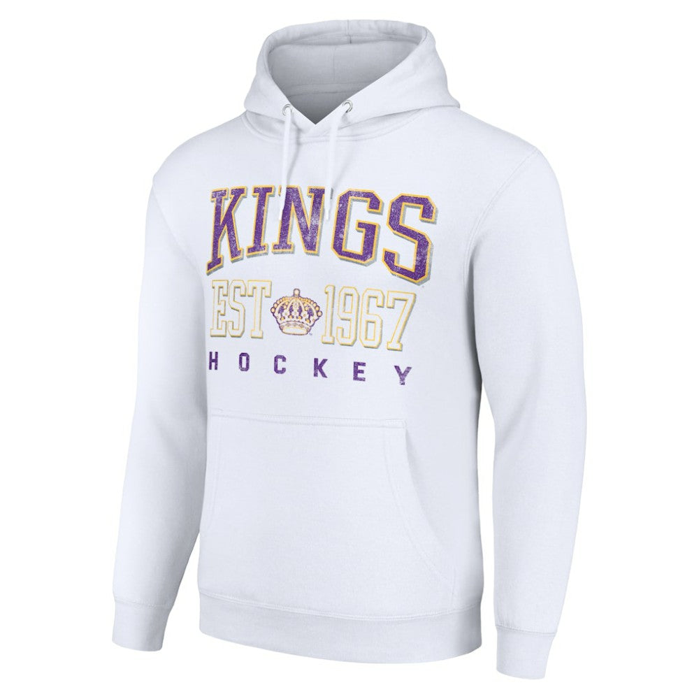 Los Angeles Kings Starter Retro Graphic Pullover Hoodie - White Hoodies
